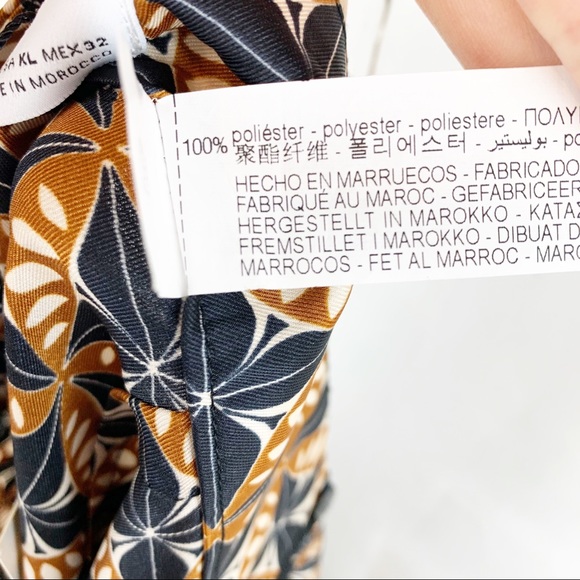 ZARA Geometric Wide Leg Pants - Picture 7 of 7